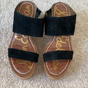 Sam Edelman Black Wedges Size 8